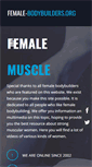 Mobile Screenshot of female-bodybuilders.org